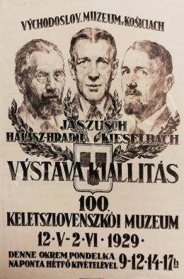  Kieselbach, Géza - Poster of Vychodoslovenské Múzeum in Kosice for the Exhibition, 1929